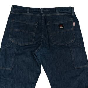Crude FR Carpenter Jeans Mens‎ 37X38 Blue Flame Resistant Welding Workwear